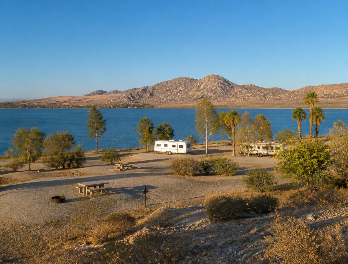 Lake Perris campground in Perris, CA