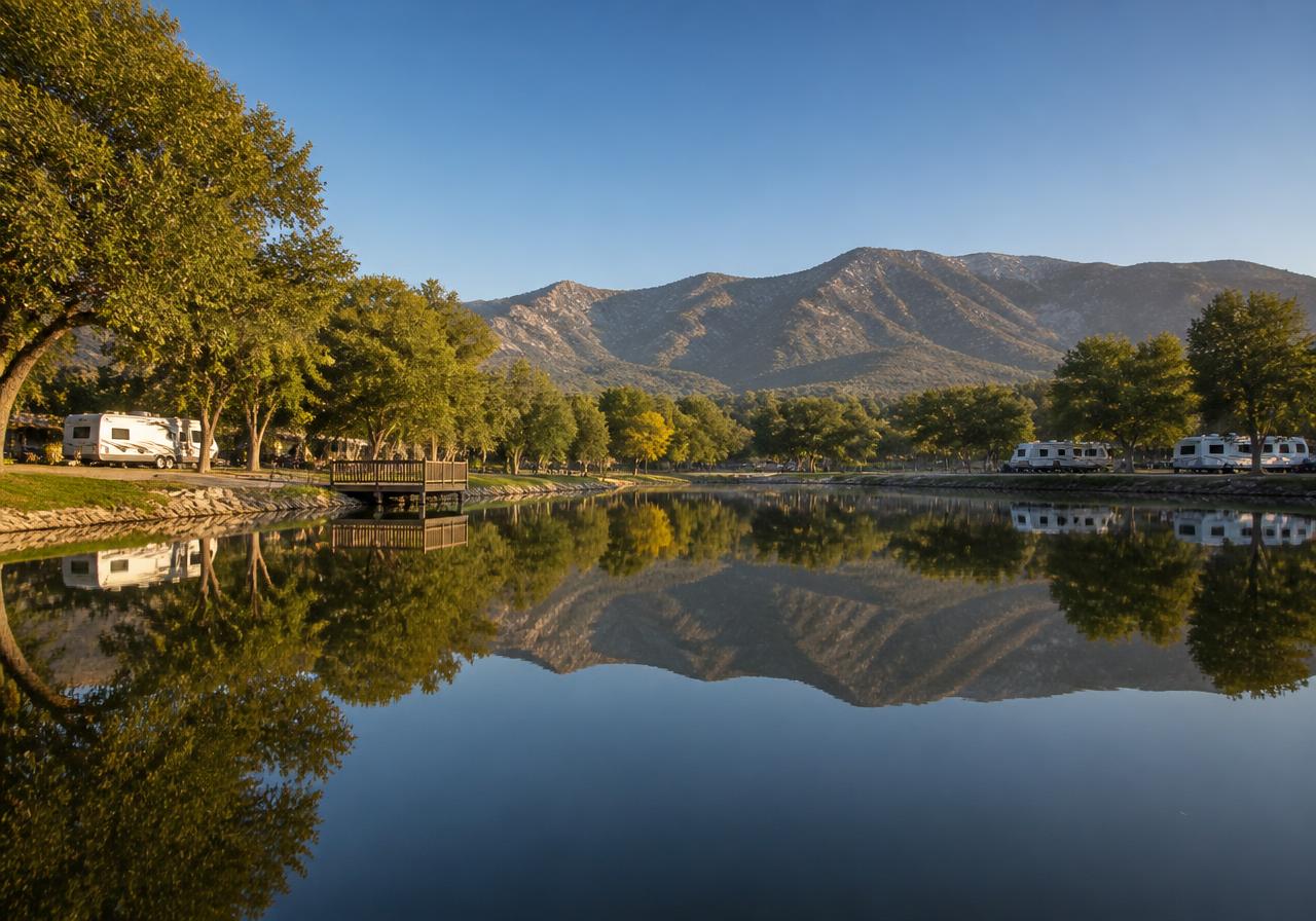 Reflection Lake campground in San Jacinto, CA